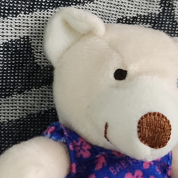 Build a Bear Velvet Teddy 3" Plush Purple Hawaiian Swimsuit Stuffed Animal Toy - Picture 4 of 9